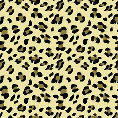 Seamless leopard print pattern trendy animal skin design for fashion, fabric, and t-shirts