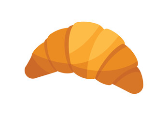 Bakery croissant vector clipart elements for food art cooking design and pastry illustration