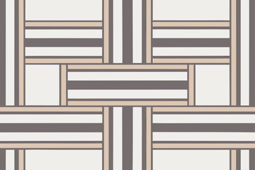 Geometric pattern with horizontal and vertical stripes vector