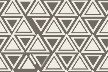 Geometric Triangle Pattern Beige and Grey vector