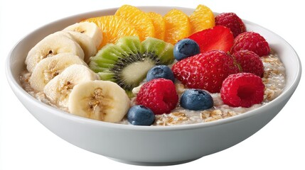 PNG Healthy breakfast bowl with fruits