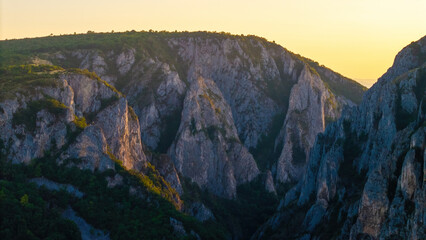 Turda Gorge a natural reserve close to Turla town in Transylvania region, Romania.