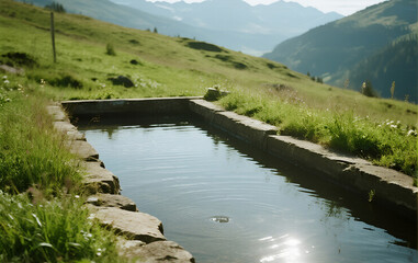 river in the mountains