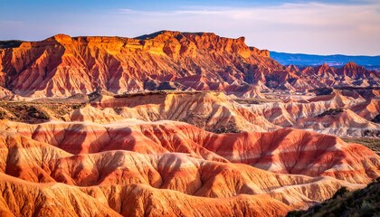 Colorful canyons at golden hour