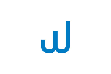 Abstract blue W symbol depicting a conceptual upward trend, progress, and statistical growth in a modern digital design for business and technology solutions.