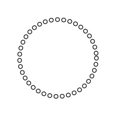 black dot round circle vector illustration design.