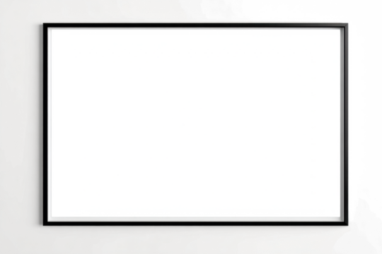 black frame isolated on white