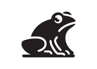 Fototapeta premium Frog silhouette vector illustrator