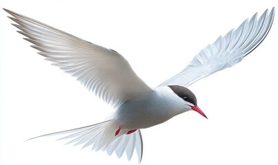 Obraz premium A seabird in flight, detailed illustration