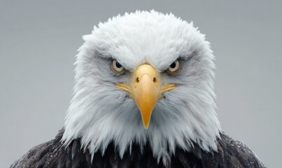 Obraz premium Close-up portrait of an American Bald Eagle