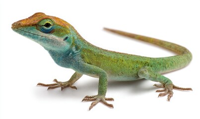 Fototapeta premium Lizard, side profile, studio shot