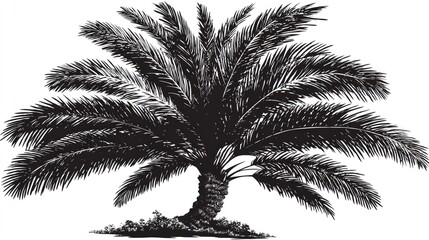 Obraz premium Silhouette of a palm tree