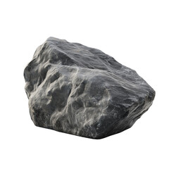 Obraz premium Solid Gray Rock PNG Cutout for Geology and Earth Design
