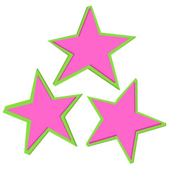Star cutouts collage paper