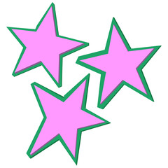 Star cutouts collage paper