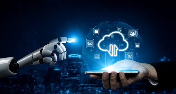 AI artificial intelligence optimizes cloud infrastructure with virtual assistants and intelligent automation, improving scalability, security, and digital business continuity. Vouch