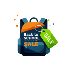 Back to School Sale: Eye-catching discount tags for school preparation