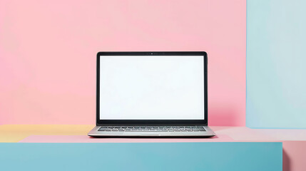 Fototapeta premium laptop with blank screen