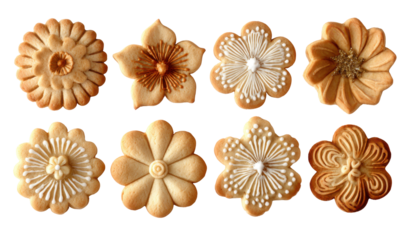 Assortment of decorated cookies