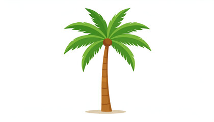 Tropical Palm Tree Illustration.