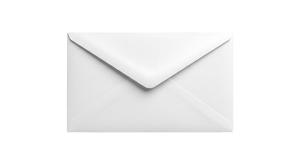 White Envelope Isolated on Transparent Background