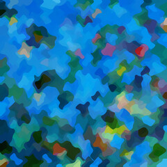 Obraz premium Colorful patched abstract background. Stain effect and camouflage. Spotted backdrop.