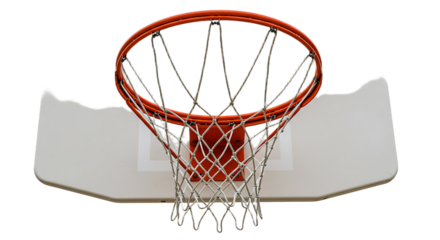 Basketball Hoop Isolated on Transparent Background
