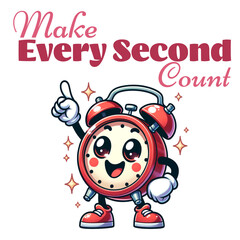 Time's Embrace: Animated timepiece conveys a message of urgency, symbolizing the value of each moment. 