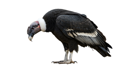 Andean Condor Isolated on Transparent Background