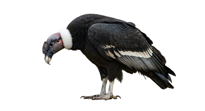 Andean Condor Isolated on Transparent Background
