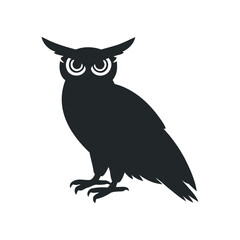 Wise Owl Vector Illustration A Majestic Bird of Prey Graphic Symbolizing Knowledge, Wisdom, and Observation, Perfect for Educational and Nature-Themed Projects