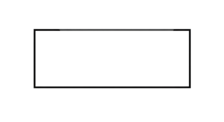 Blank modern widescreen TV screen or computer monitor mockup. Isolated on transparent background, png