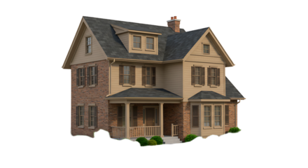 Beige Rectangle Isolated on Transparent Background