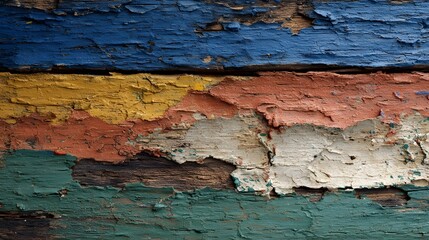 upcycled wood texture with paint remnants