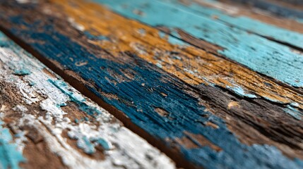 upcycled wood texture with paint remnants