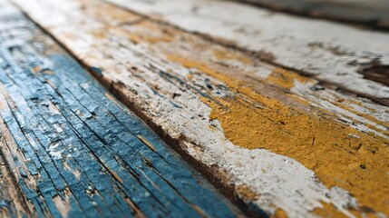 upcycled wood texture with paint remnants