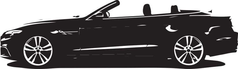 vector illustration of a black car