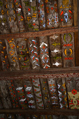 Gogceli Mosque, located in Samsun, Turkey, was built in the 13th century. It is made entirely of wood.