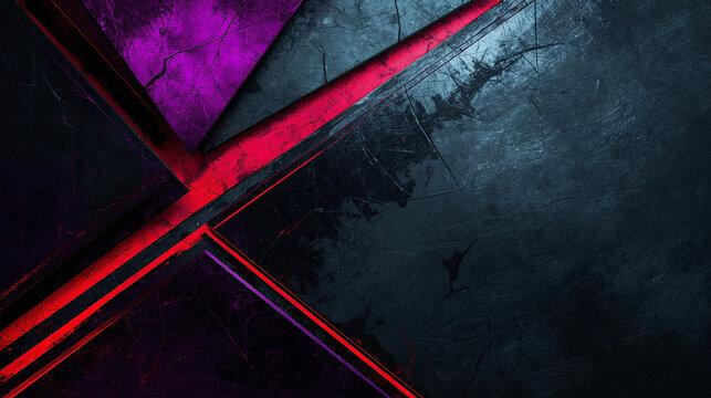 black and red ribbon on black background