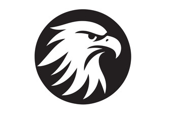 Obraz premium Eagle head silhouette vector illustration
