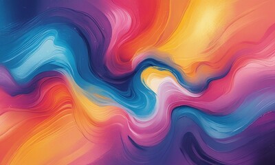 Obraz premium Waves of Color A Vivid Journey Through Abstract Gradients