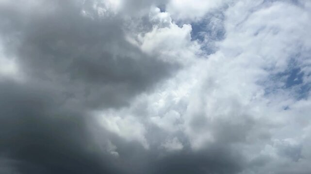Storm clouds timelapse. Indian monsoon comes with lots of rain clouds. 