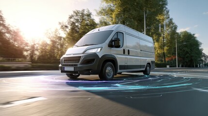 Fototapeta premium car on the road