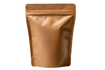 Obraz premium Kraft pouch isolated on transparent background