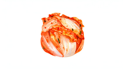 Spicy Kimchi with Korean Cuisine.