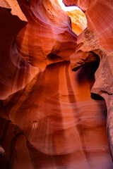 view of antelope canyon in arizona, upper tour