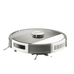 Fototapeta premium Modern robotic vacuum cleaner with advanced navigation features isolated on transparent background