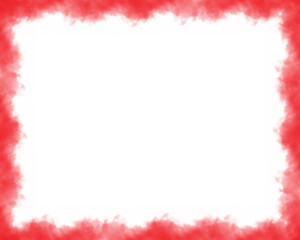 Abstract red border around black space