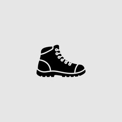Hiking Boot Silhouette Perfect Vector Illustration for Outdoor Adventure or Lifestyle Content