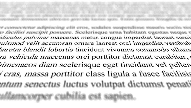 Angled Text with Blur Effect for Documentary